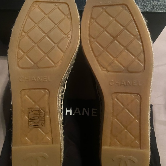 NIB Chanel Espadrilles Black Size 37 - Picture 6 of 8